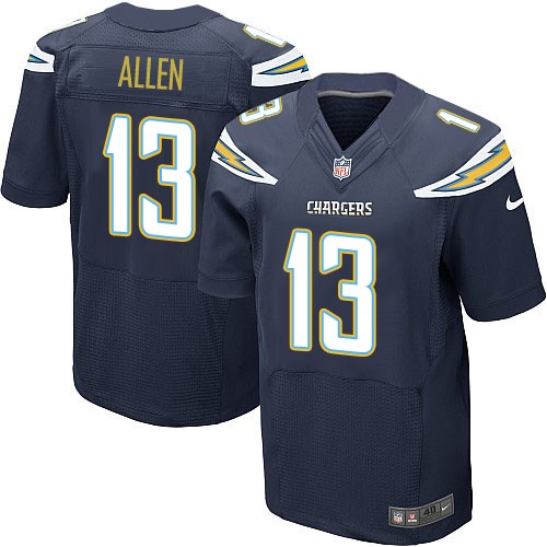 Men's New Elite Keenan Allen Nike Jersey Navy Blue Home - #13 NFL Los Angeles Chargers